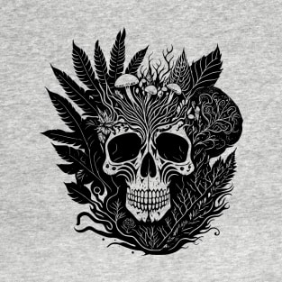 Psychedelic Ink Forest Skulls T-Shirt